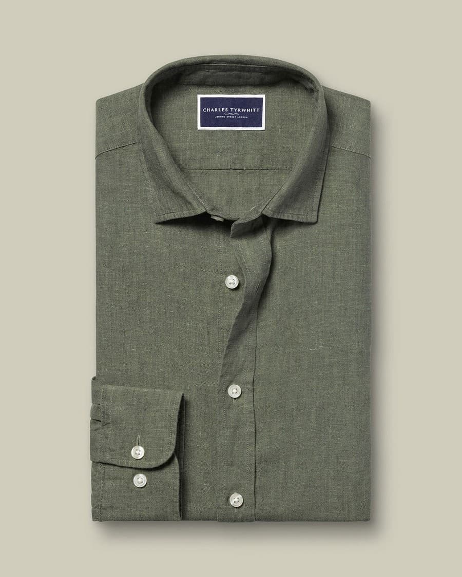 Men's Shirts Charles Tyrwhitt Green