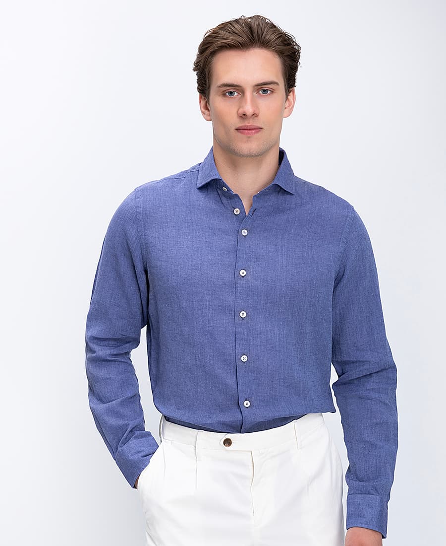 Ανδρικά πουκάμισα R2 Amsterdam Πράσινο