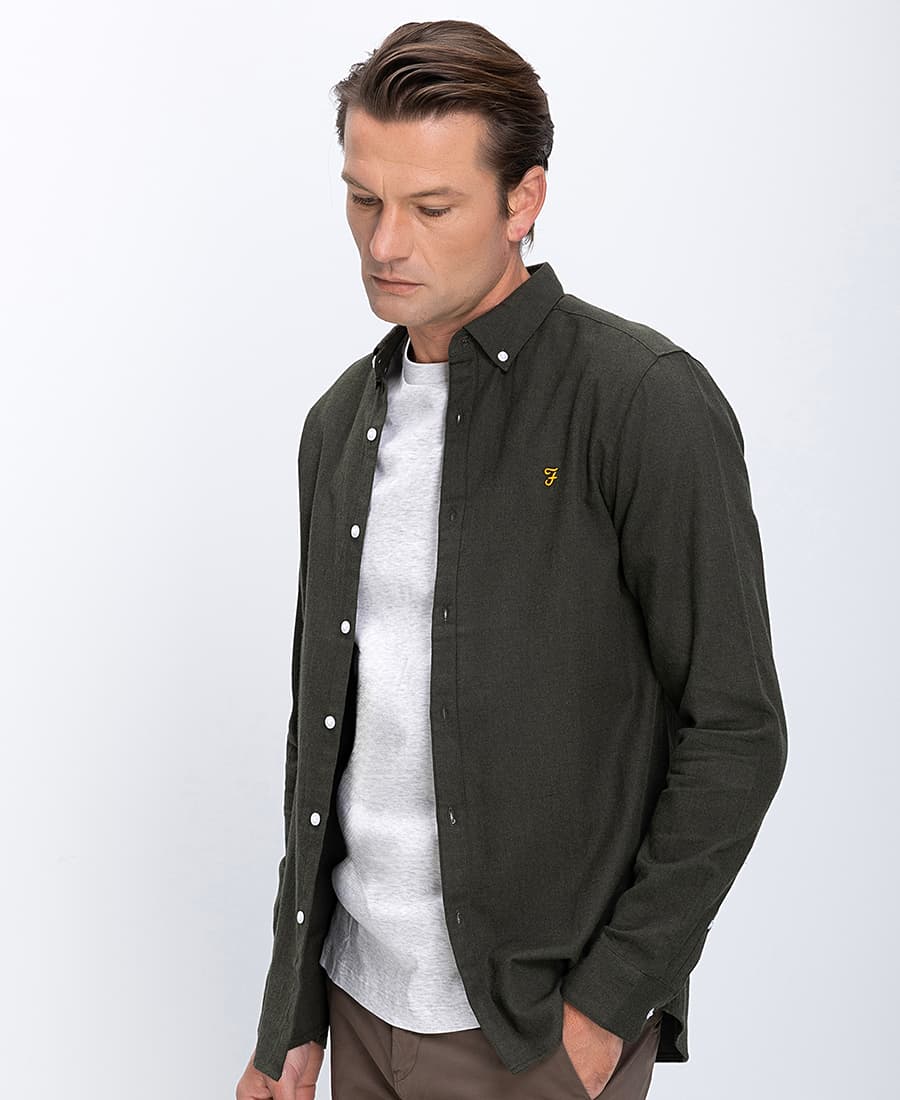 Ανδρικά πουκάμισα Farah Μπλε