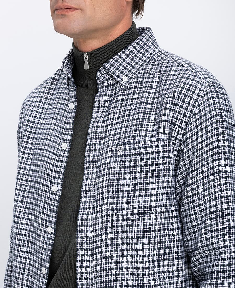 Men's Shirts Farah Green