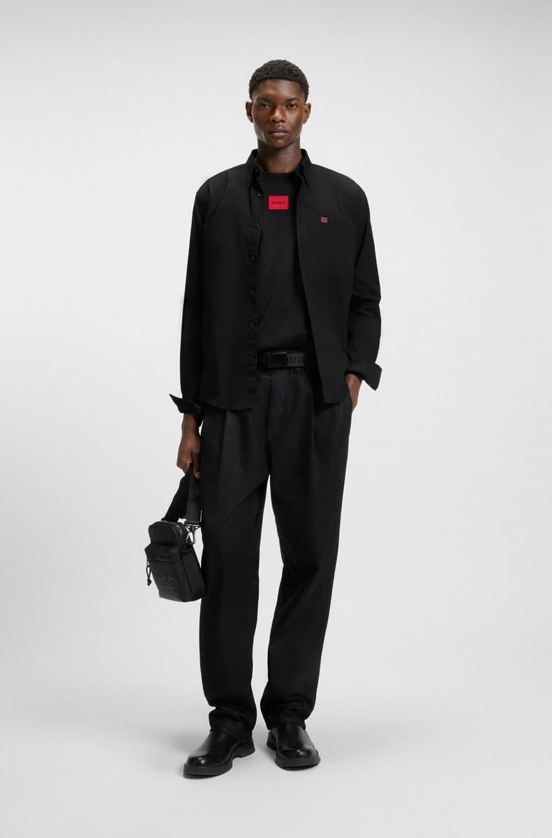 Men's Shirts Hugo Black