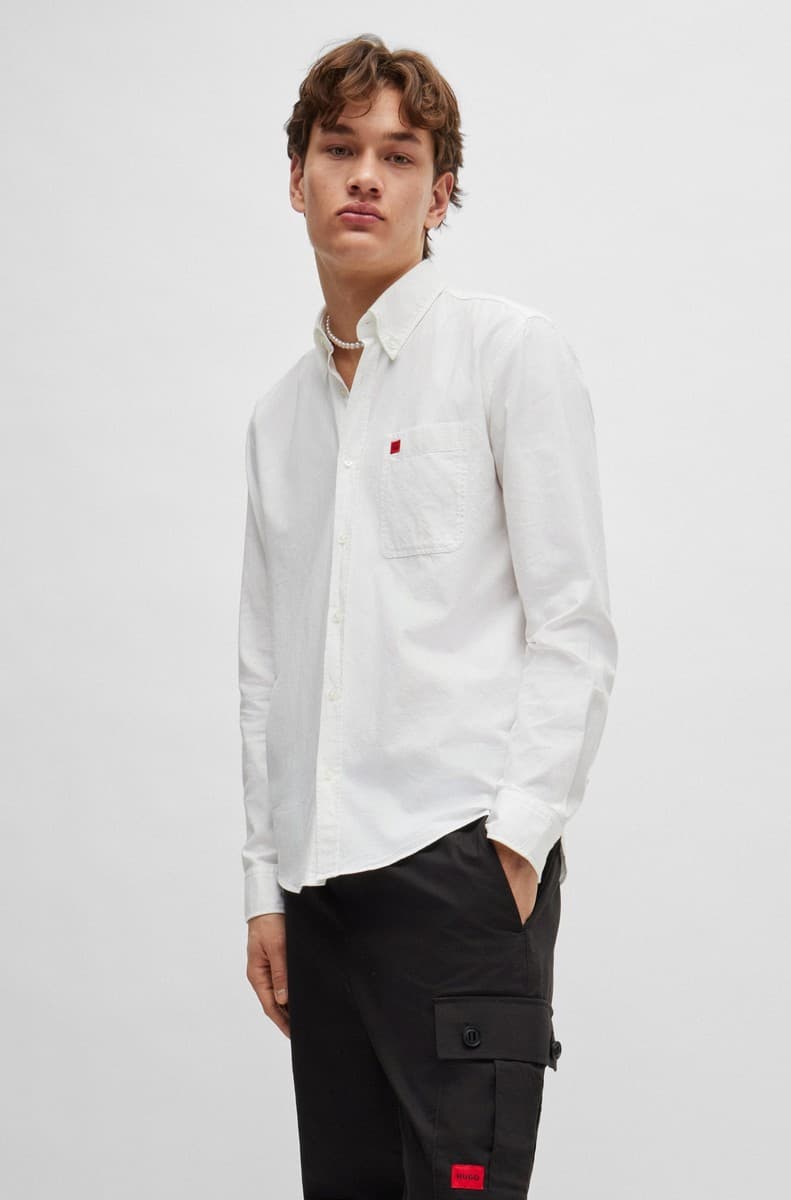 Men's Shirts Hugo White
