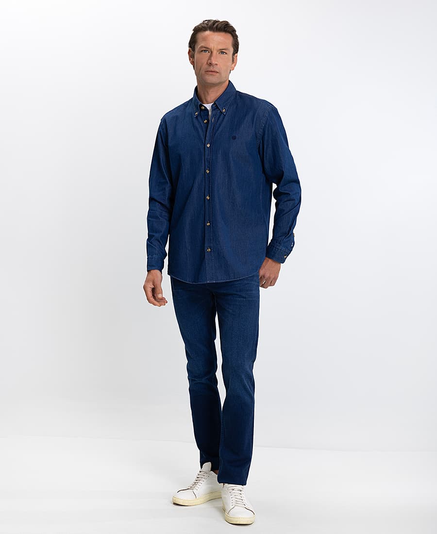 Men's Shirts Boss Blue