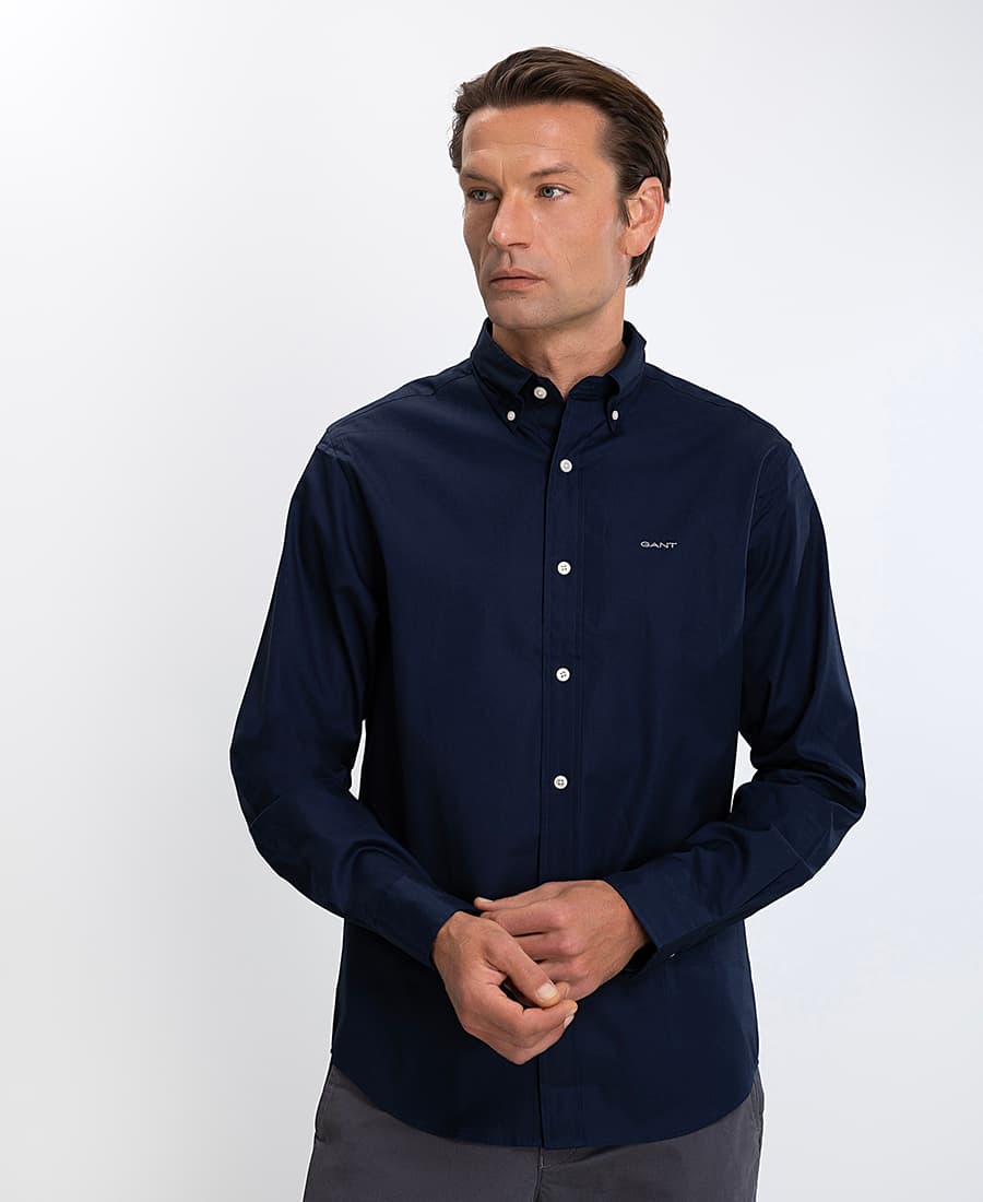 Men's Shirts Gant Blue