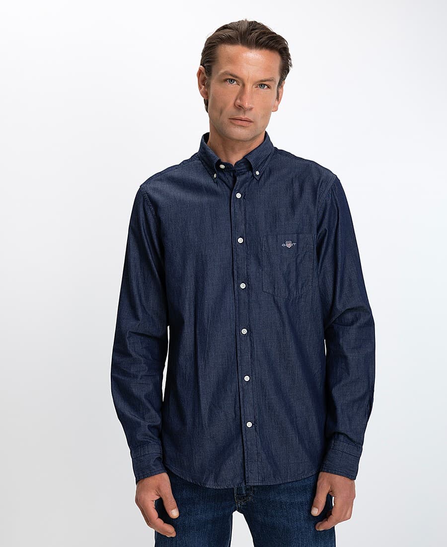 Men's Shirts Gant Blue