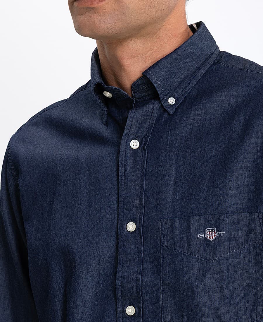 Men's Shirts Gant Blue