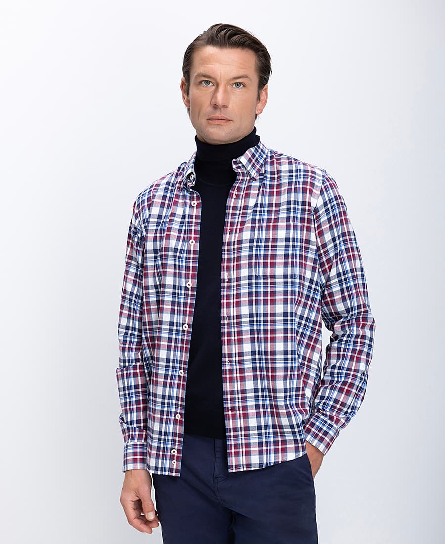 Ανδρικά πουκάμισα Vardas Μπορντώ