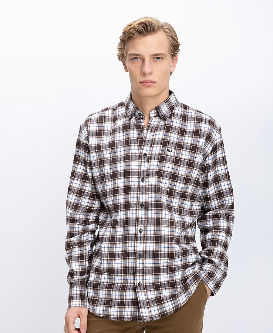 Ανδρικά πουκάμισα Commander Μπλε