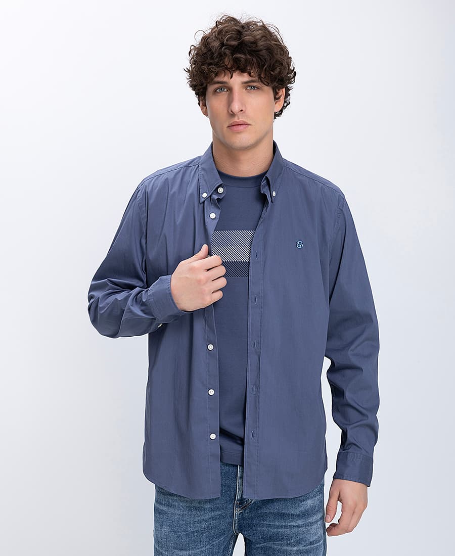 Men's Shirts Boss Blue