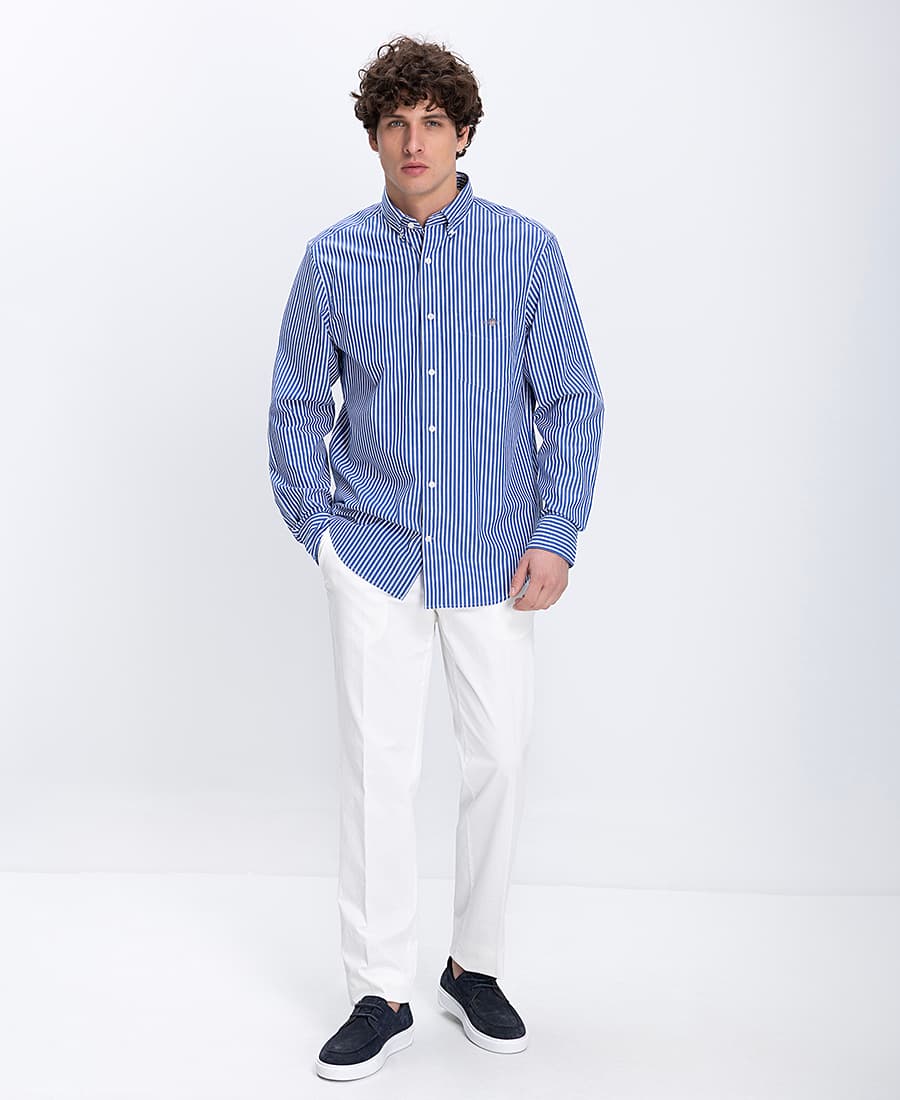 Men's Shirts Gant Blue