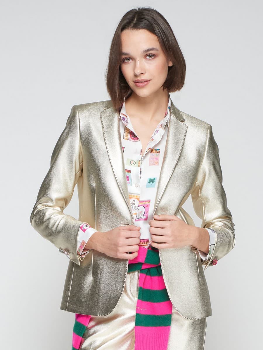 Women's Blazers Vilagallo Gold