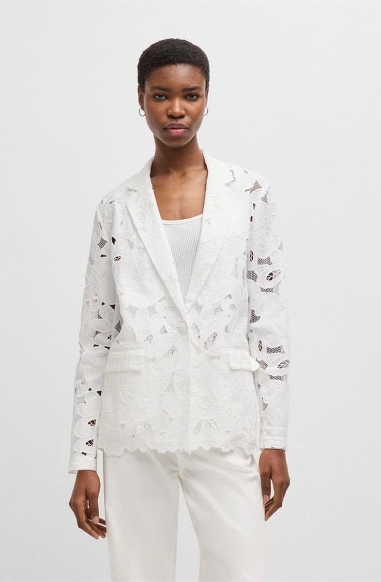 Γυναικεία σακάκια Boss Λευκό