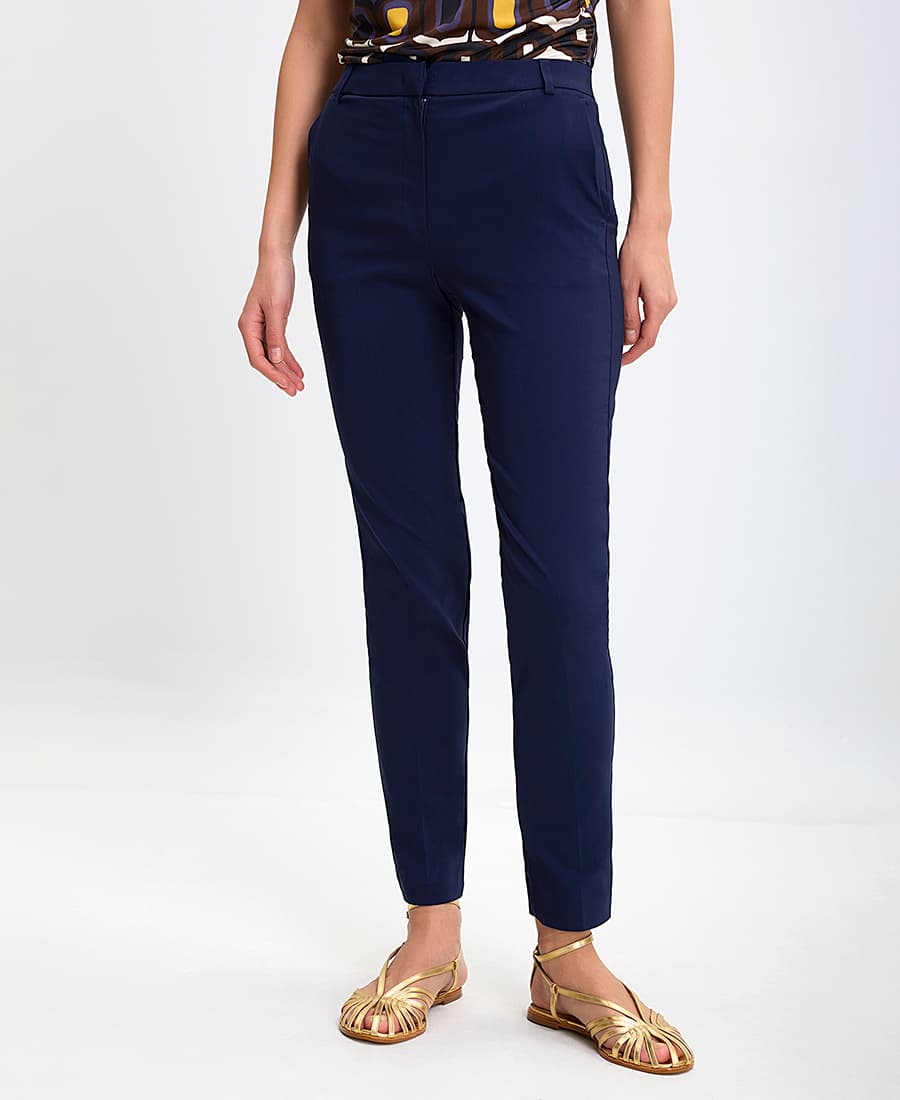 Γυναικεία παντελόνια Laura Donini Μπλε