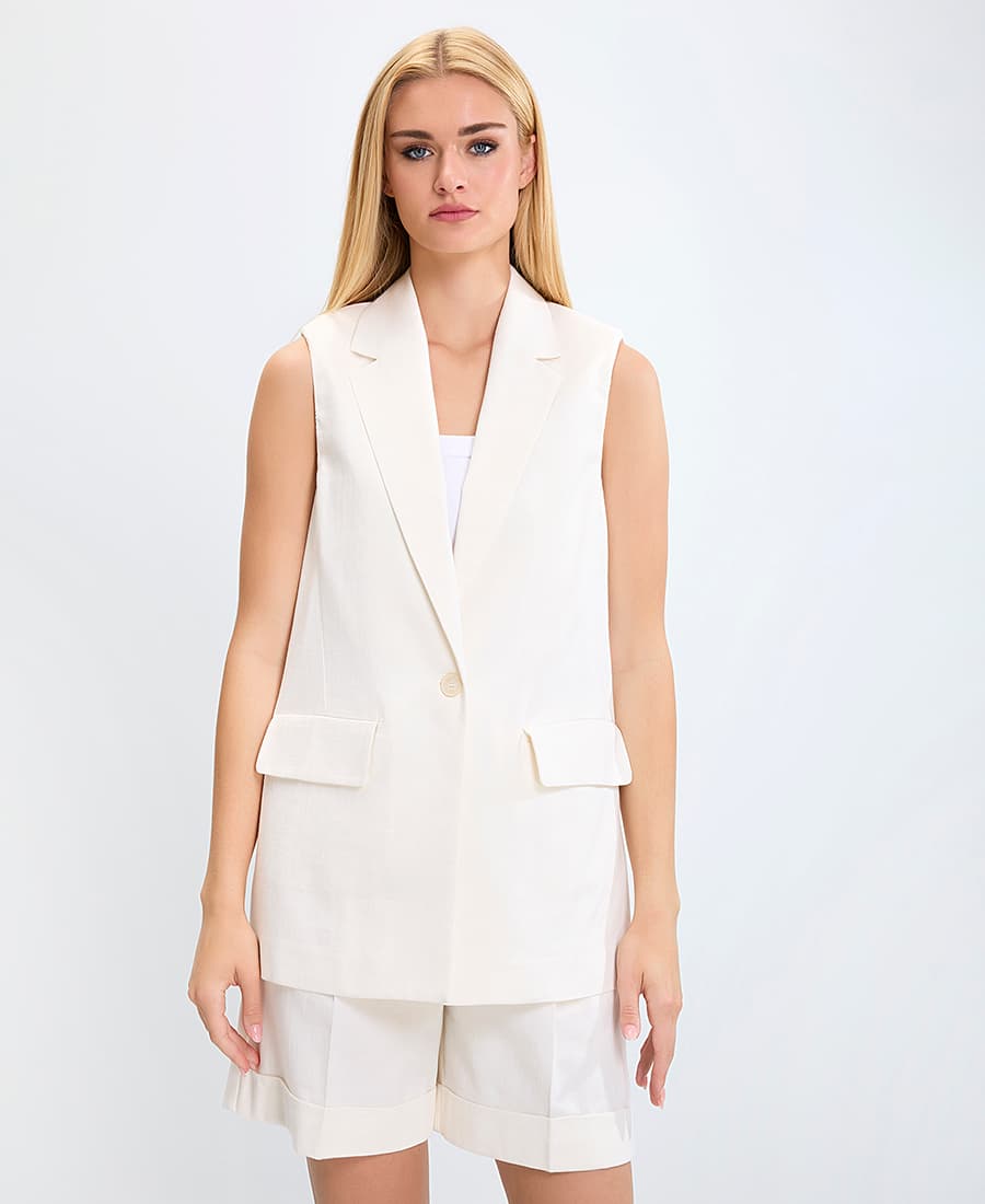 Γυναικεία σακάκια Laura Donini Εκρού