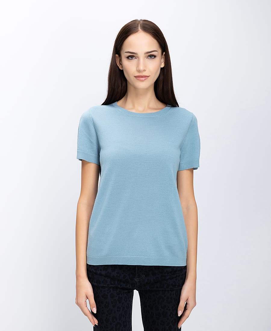 Γυναικεία πλεκτά Clarina Μπλε