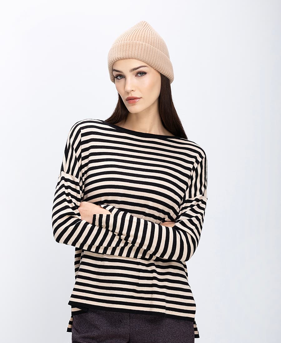 Γυναικεία πλεκτά Maliparmi Μαύρο