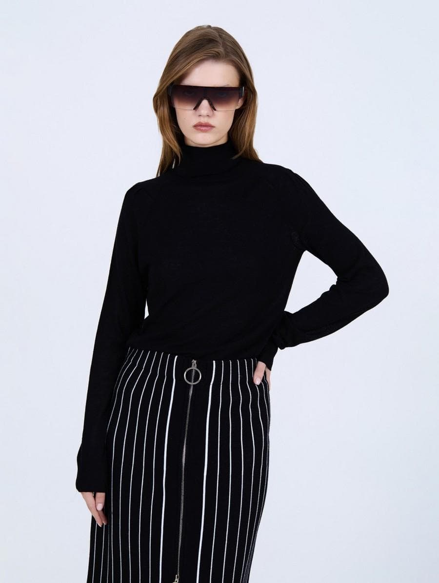 Γυναικεία πλεκτά Skatie Μαύρο