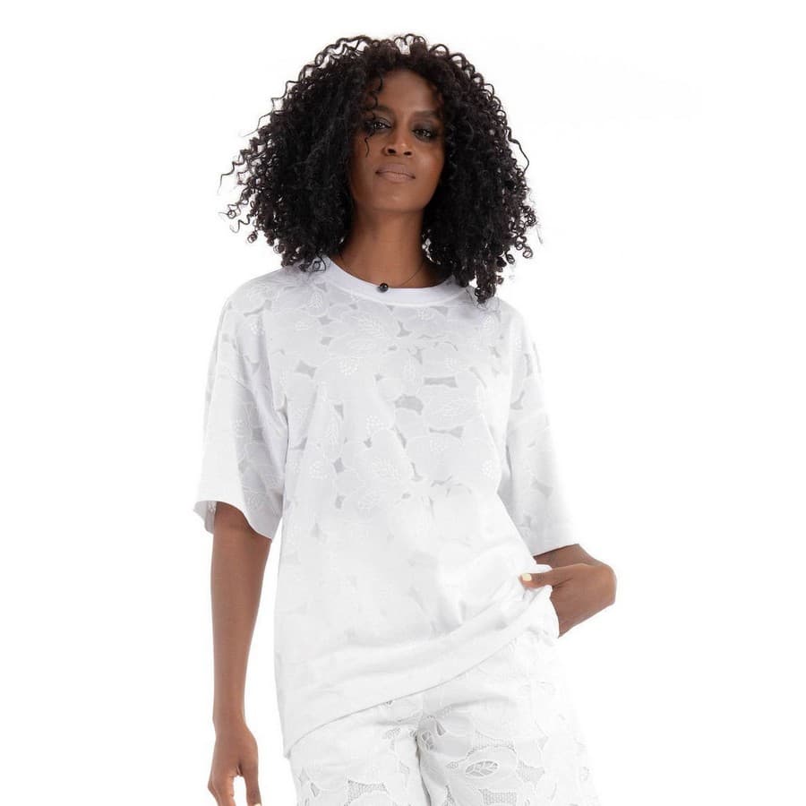 Γυναικεία τοπ Boss Λευκό