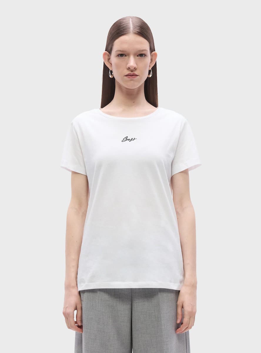 Γυναικεία μπλουζάκια Boss Λευκό