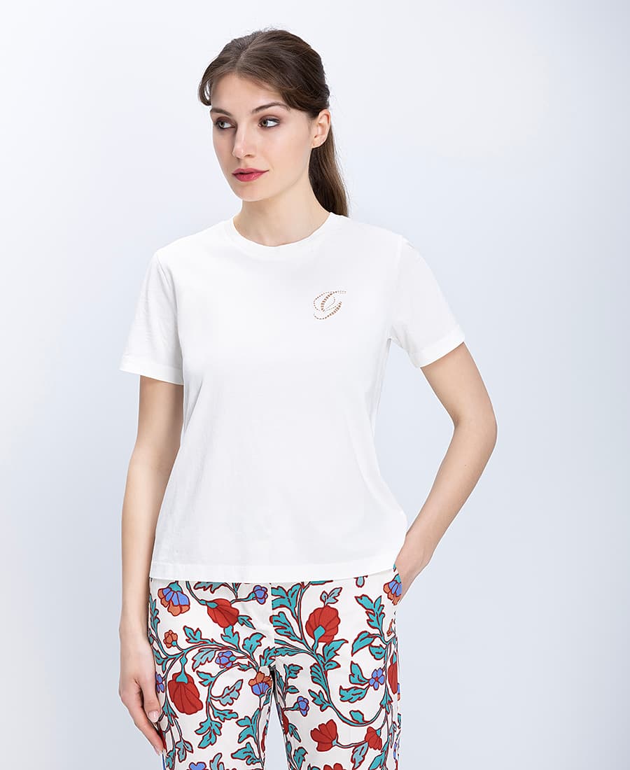 Γυναικεία μπλουζάκια Gant Λευκό