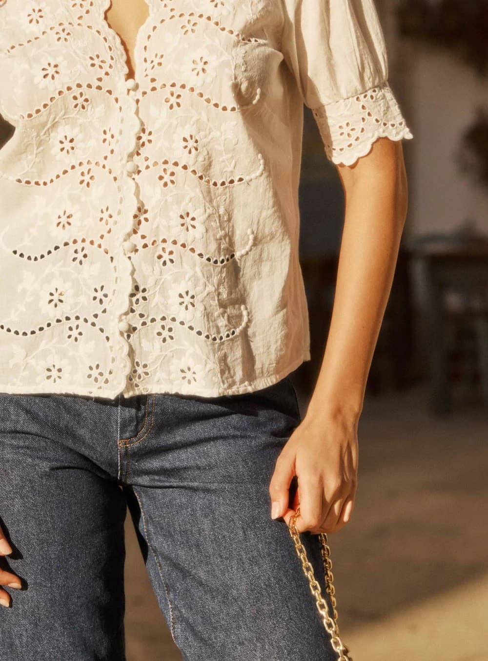 Women's Tops Petite Mendigote Paris Ecru