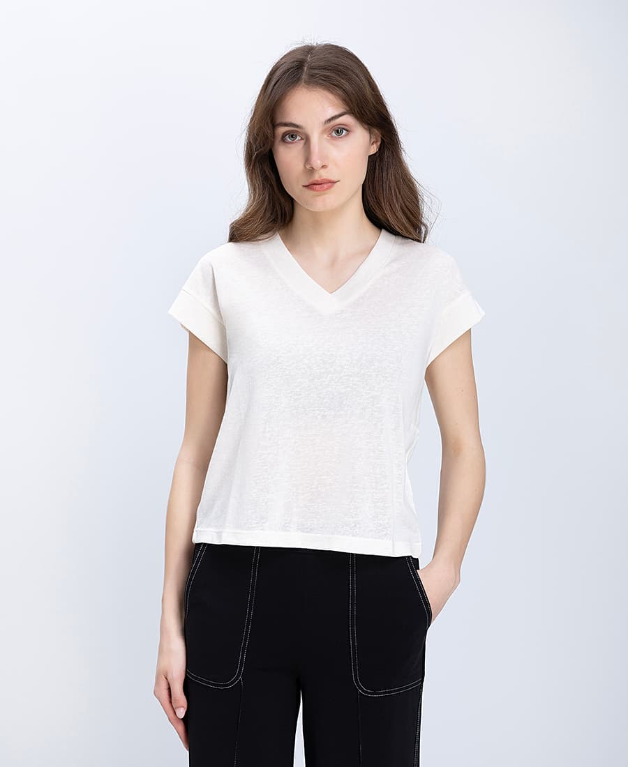 Γυναικεία τοπ Luna Llena Εκρού