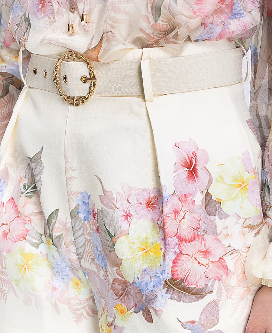 Women's Shorts Paper Lace Multicolor