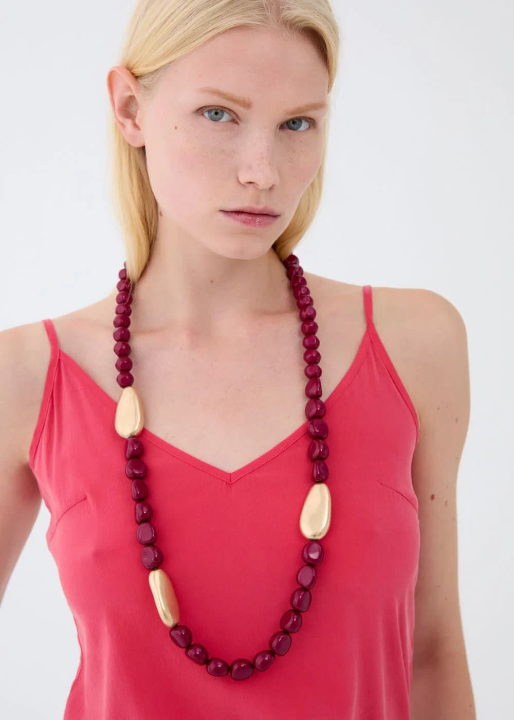 Women's Necklaces Nali Bordeaux