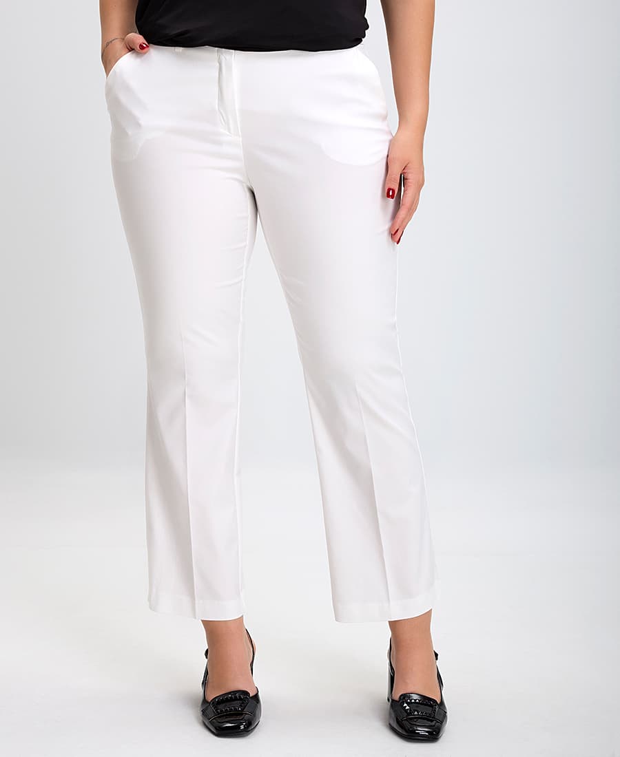 Γυναικεία παντελόνια Donna Vita Εκρού