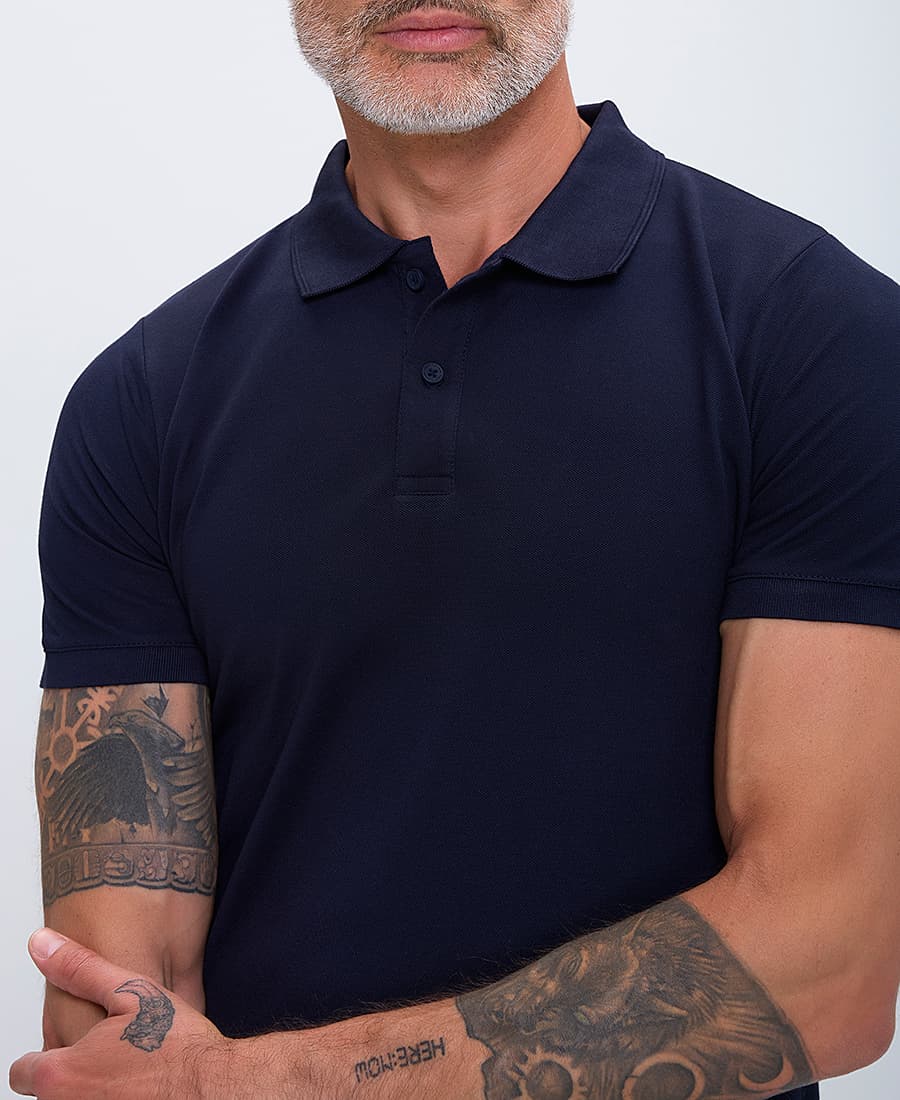 Men's Polo Shirts Commander Blue