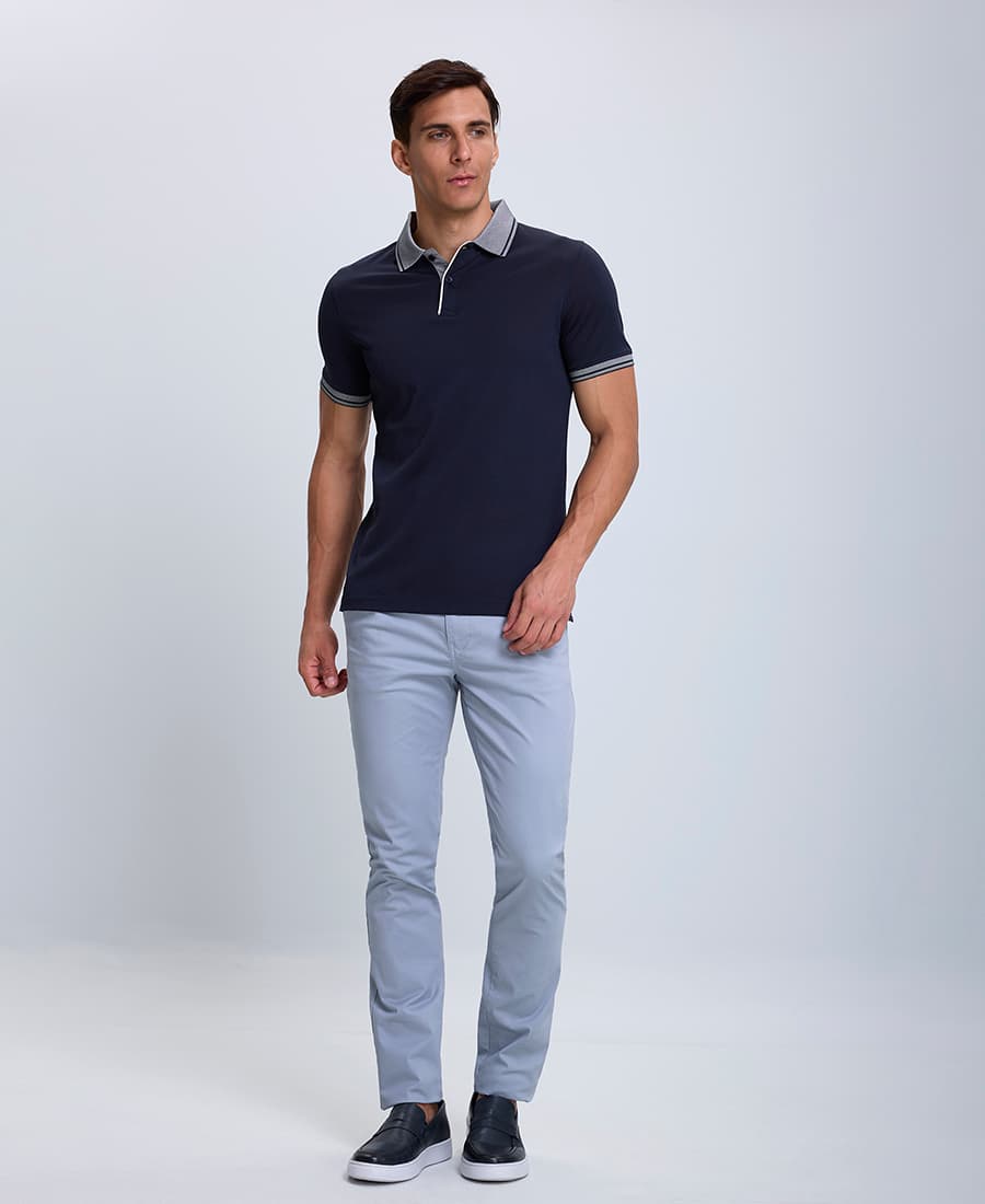 Men's Polo Shirts Commander Blue