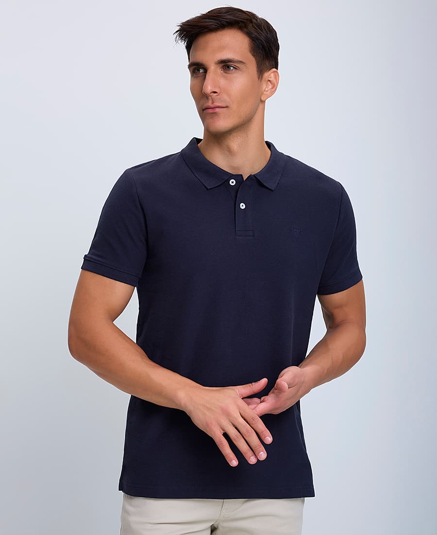 Ανδρικές μπλούζες Polo Basefield Λευκό