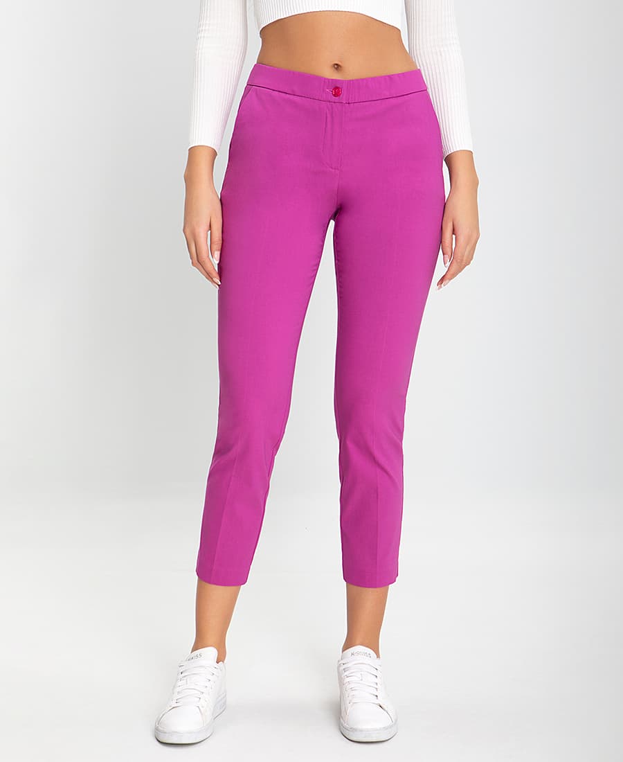 Γυναικεία παντελόνια Laura Donini Μπεζ