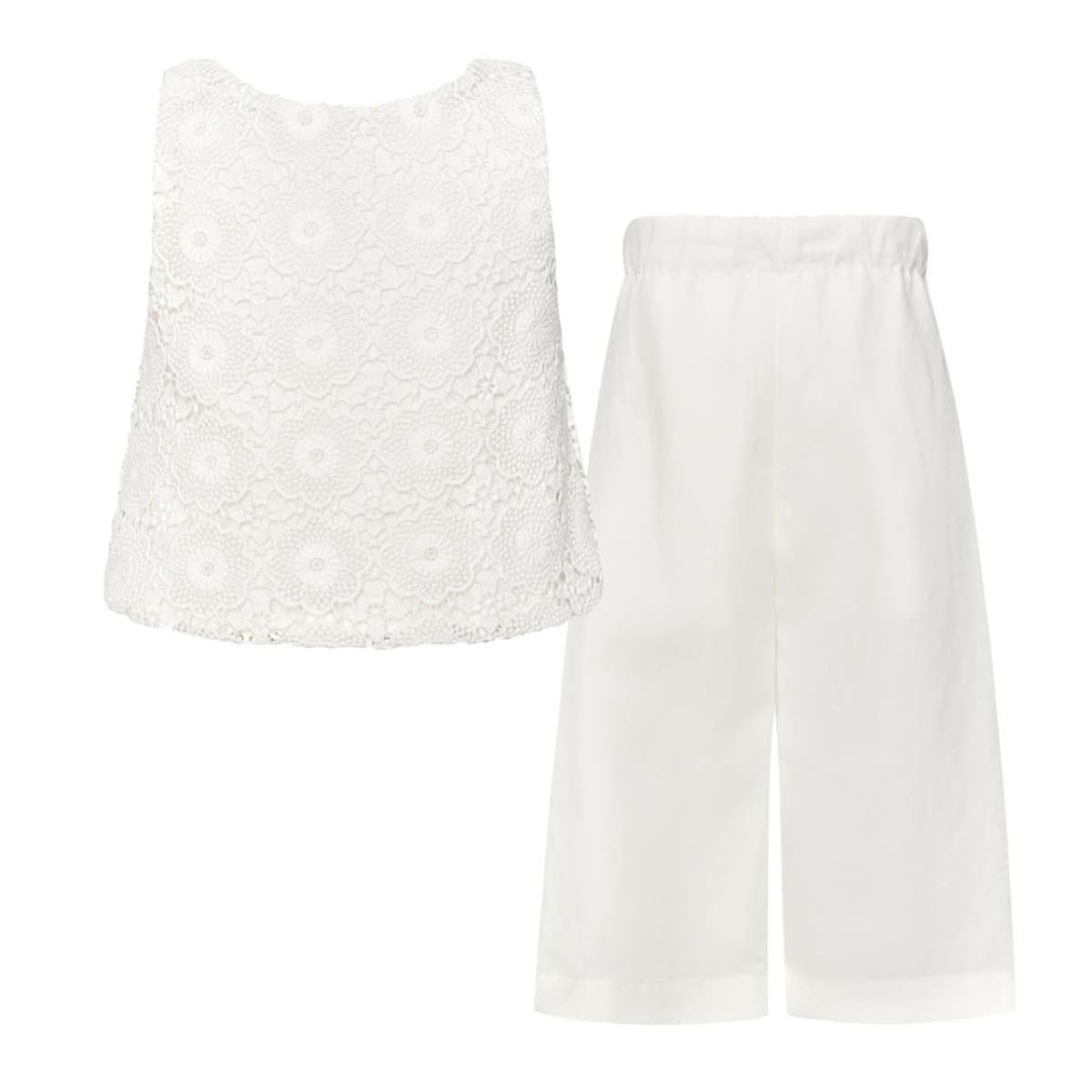 Σετ υφασμάτινο κορίτσι two in a castle-T7249-Off White