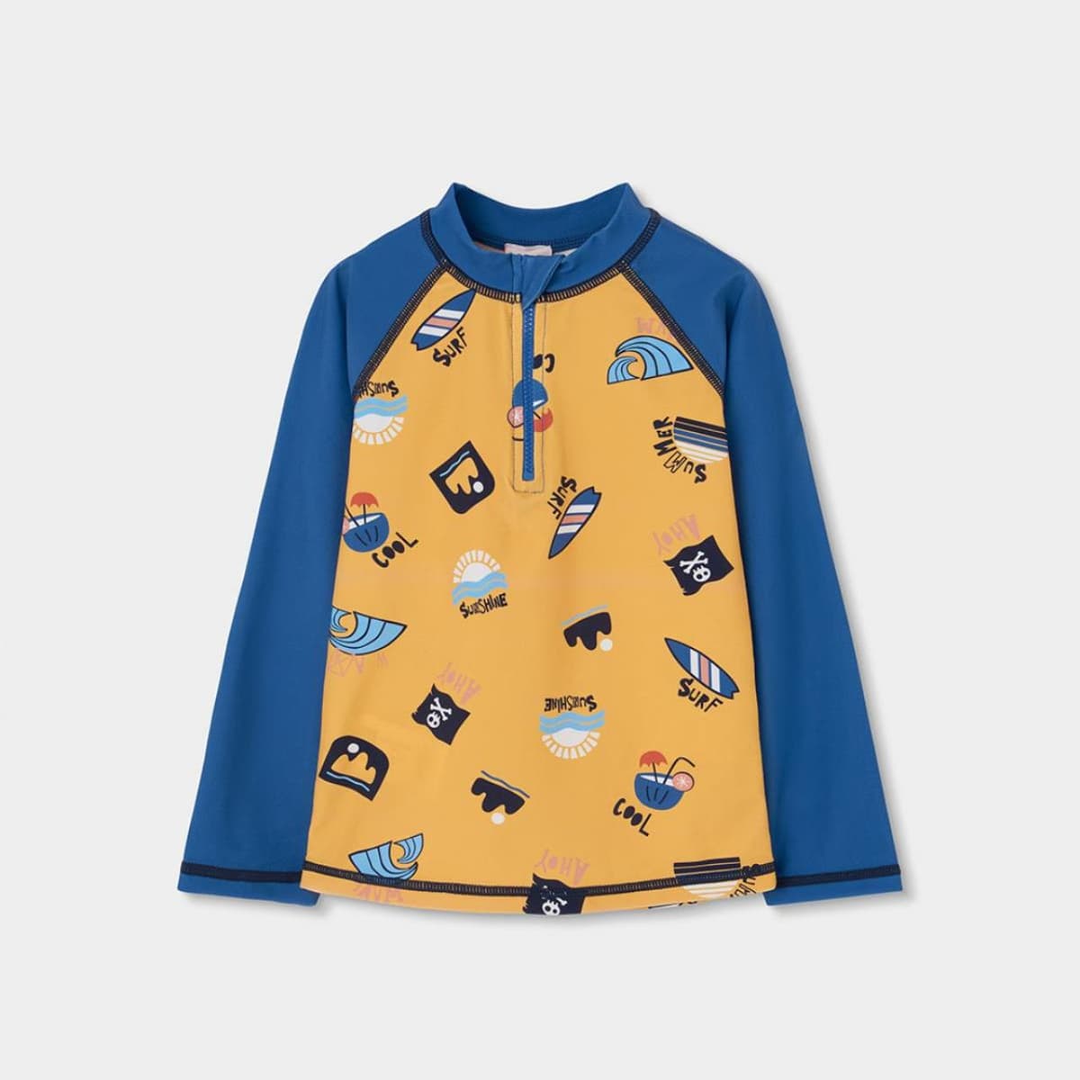 Μπλούζα παραλίας UV αγόρι Boboli-503176-9860-Yellow