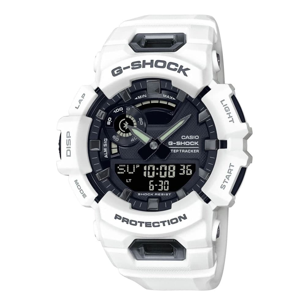 CASIO G-SHOCK Bluetooth White Rubber Strap GBA-900-7AER