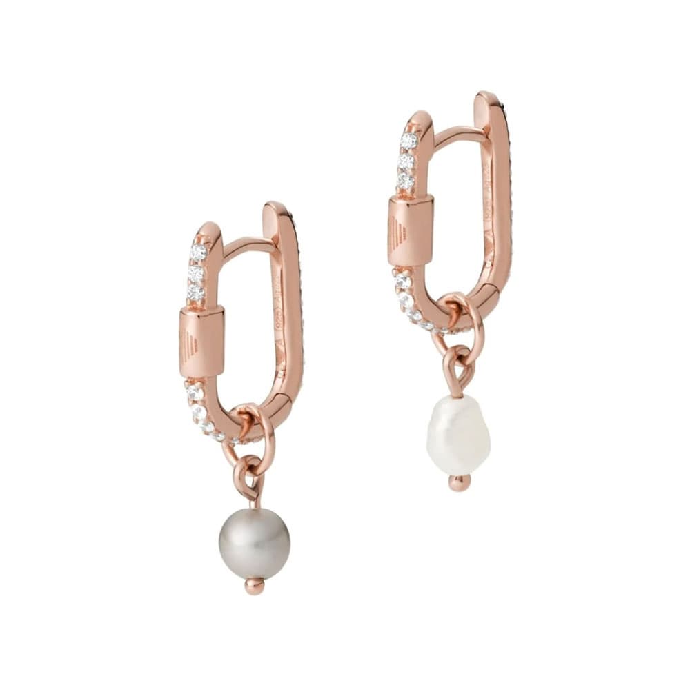 EMPORIO ARMANI Γυναικεία Σκουλαρίκια από Ροζ Επιχρυσωμένο Ασήμι EG3530221