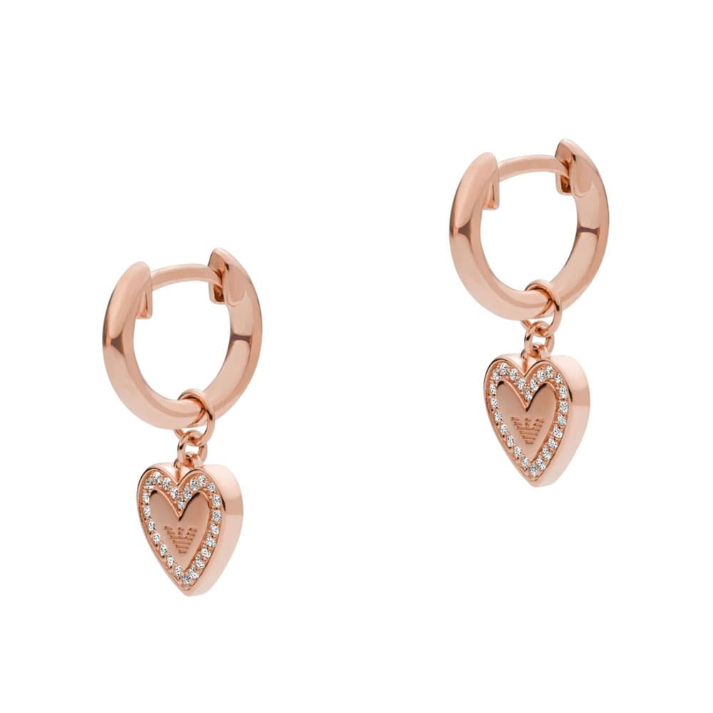 EMPORIO ARMANI Γυναικεία Σκουλαρίκια από Ροζ Επιχρυσωμένο Ασήμι EG3552221