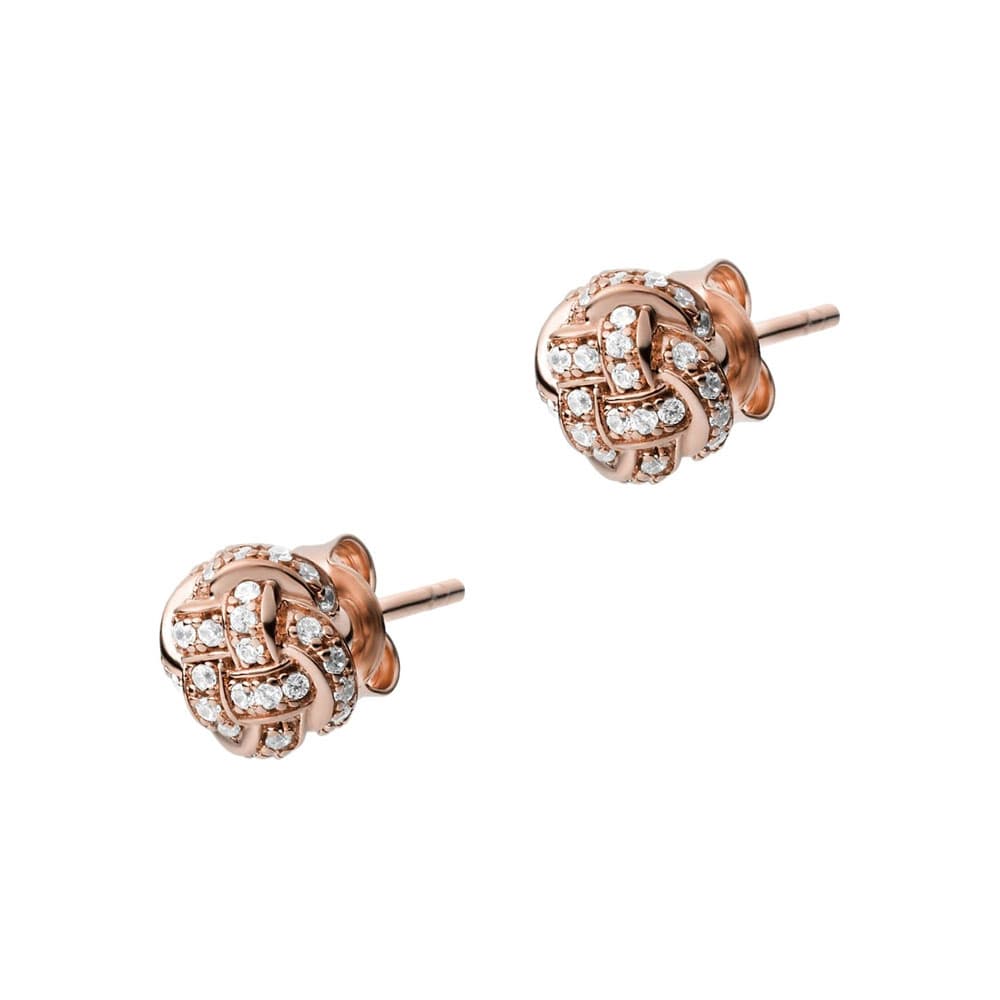 EMPORIO ARMANI Γυναικεία Σκουλαρίκια από Ροζ Επιχρυσωμένο Ασήμι EG3539221