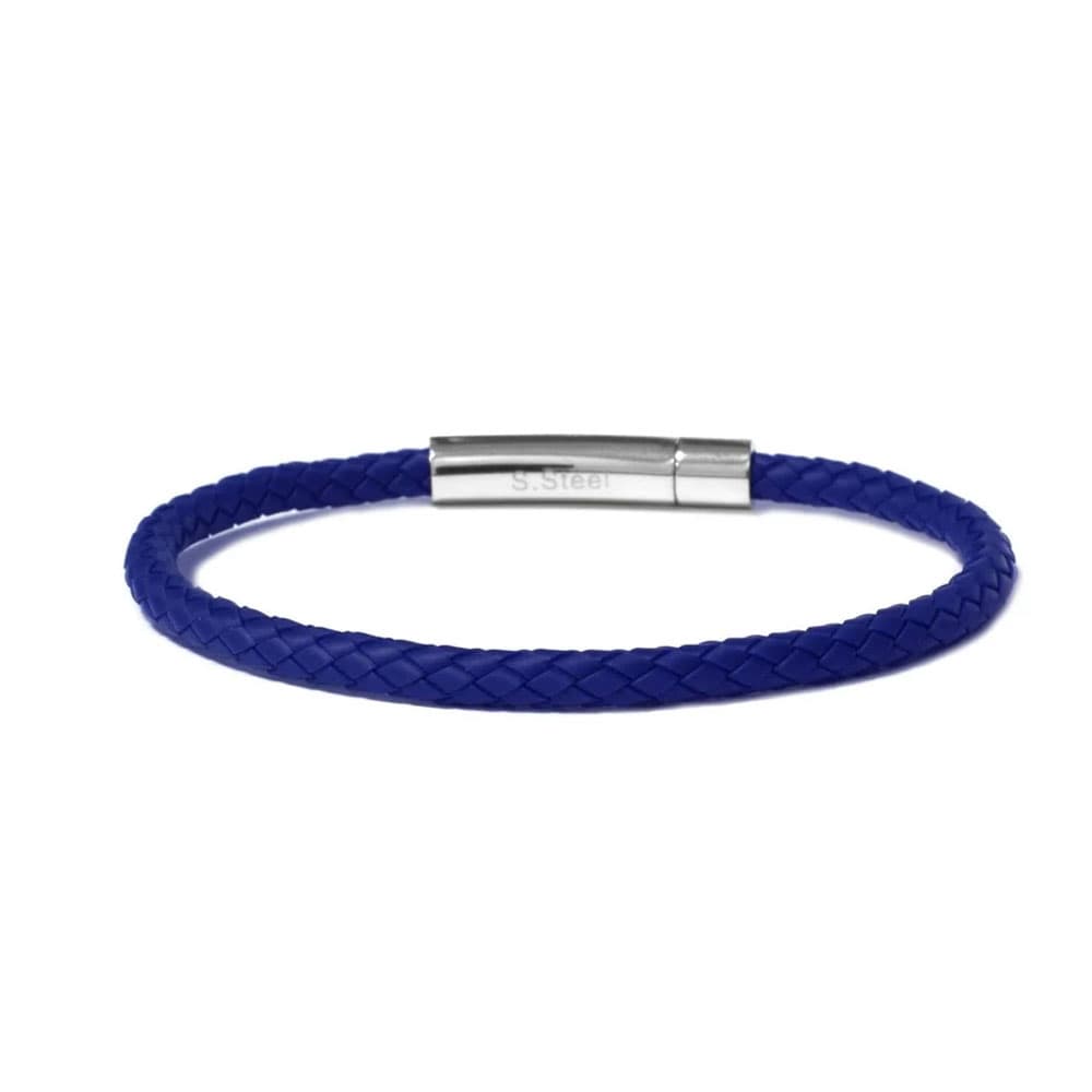 BORSARI Αντρικό Βραχιόλι από Δέρμα και Ατσάλι BR-RALKA07TP