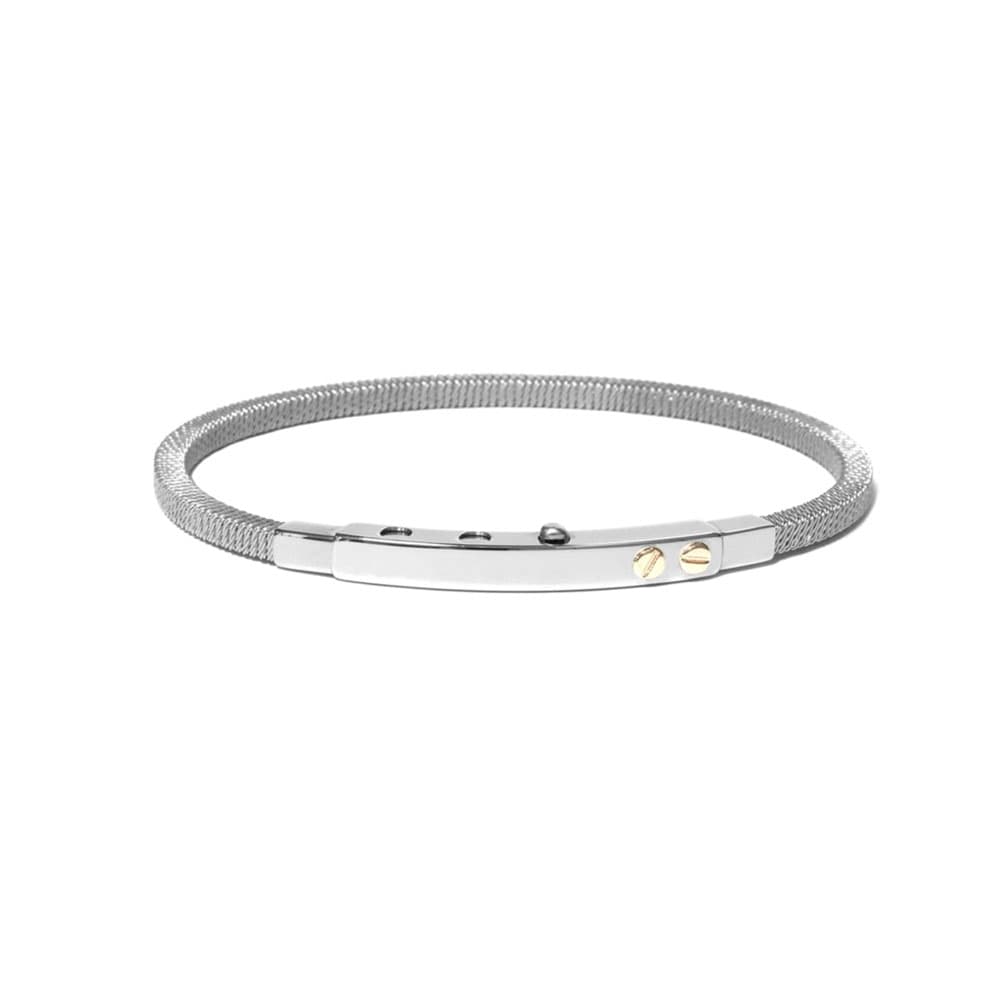 Borsari Αντρικό Βραχιόλι από Ασήμι με Διαμάντι BR-ATLA01A