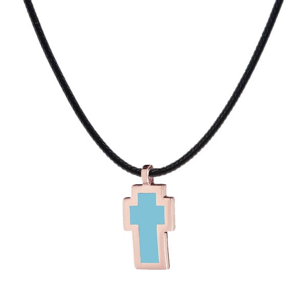 Κολιέ Very Gavello Σταυρός Tatoo από Ροζ Χρυσό 9 Καρατίων VPTA-X-R4