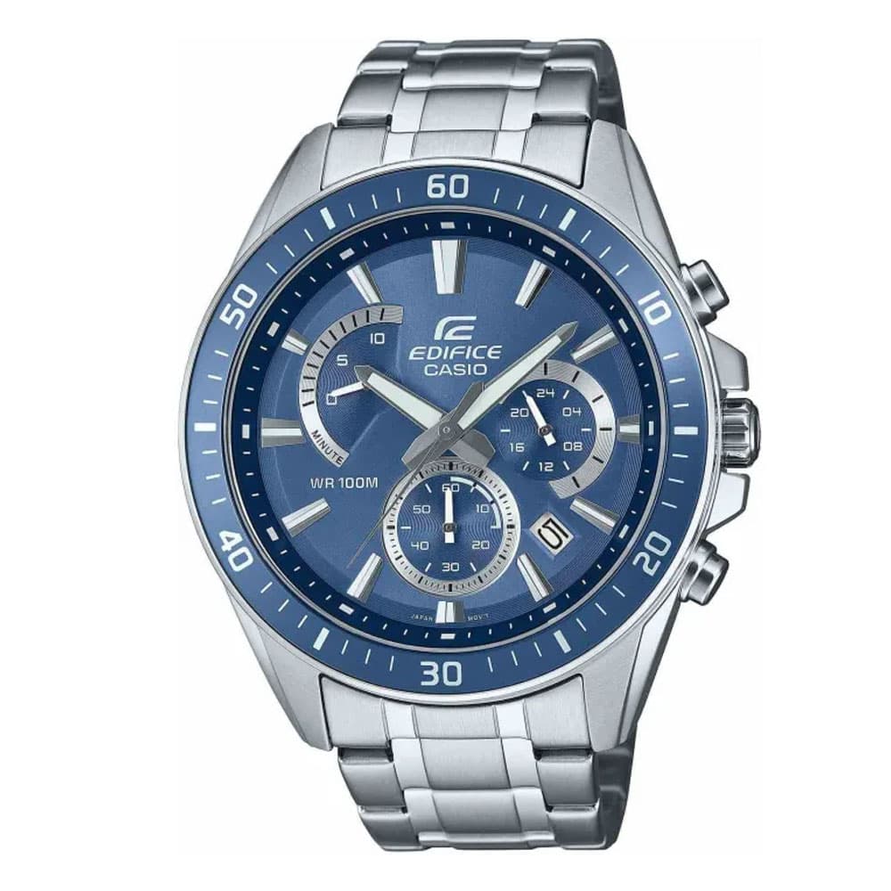 CASIO Edifice Chronograph Silver Stainless Steel Bracelet EFR-552D-2AVUEF