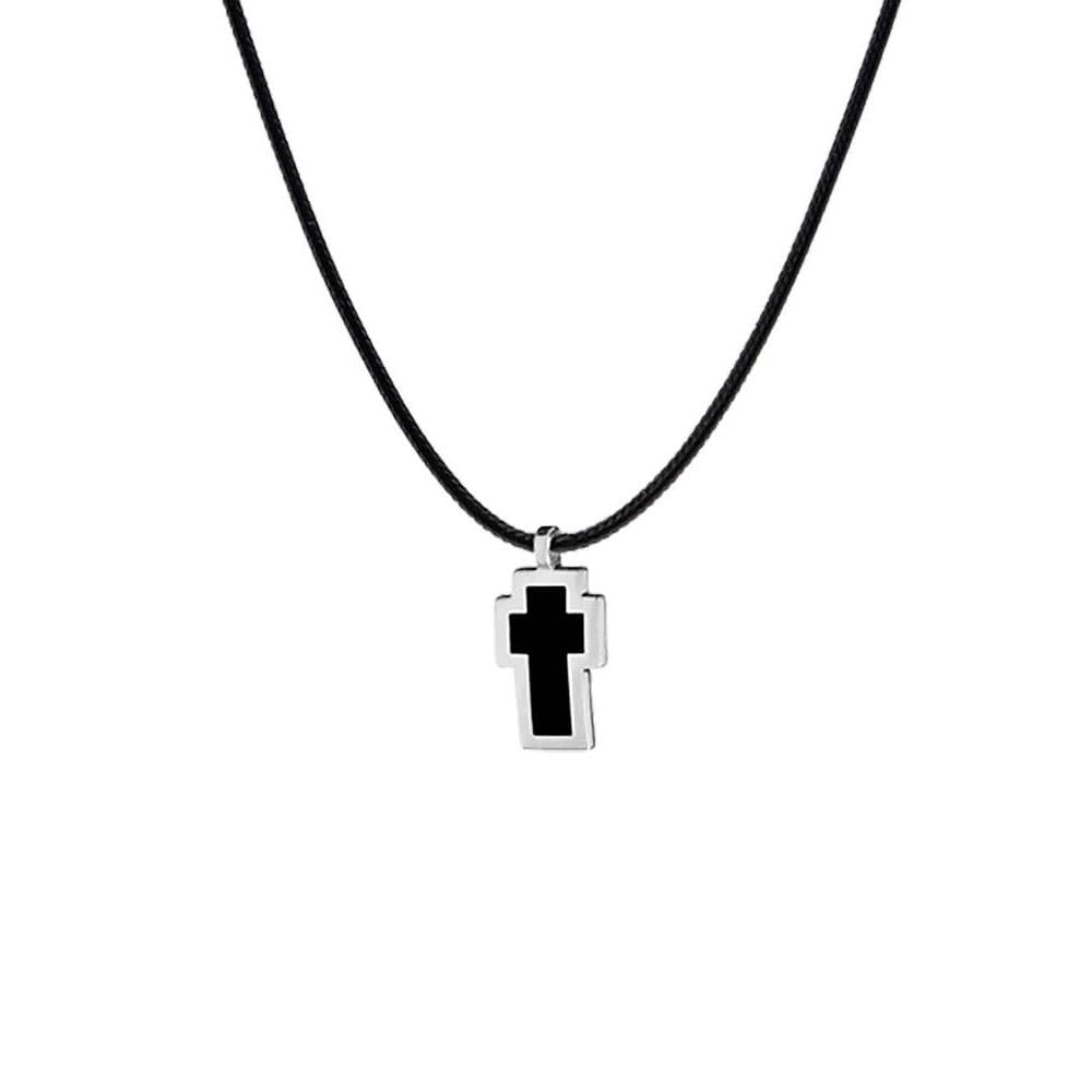 Κολιέ Very Gavello Σταυρός Tatoo από Λευκό Χρυσό 9 Καρατίων VPTA-S-W1