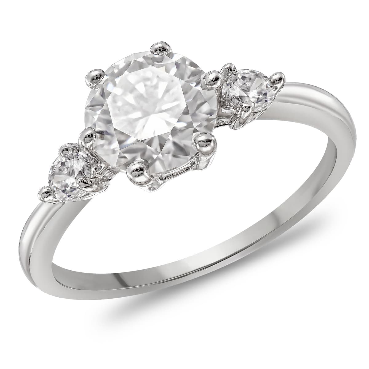 Δαχτυλίδι Moνόπετρο με Moissanite Diamonds από Ασήμι DX2724