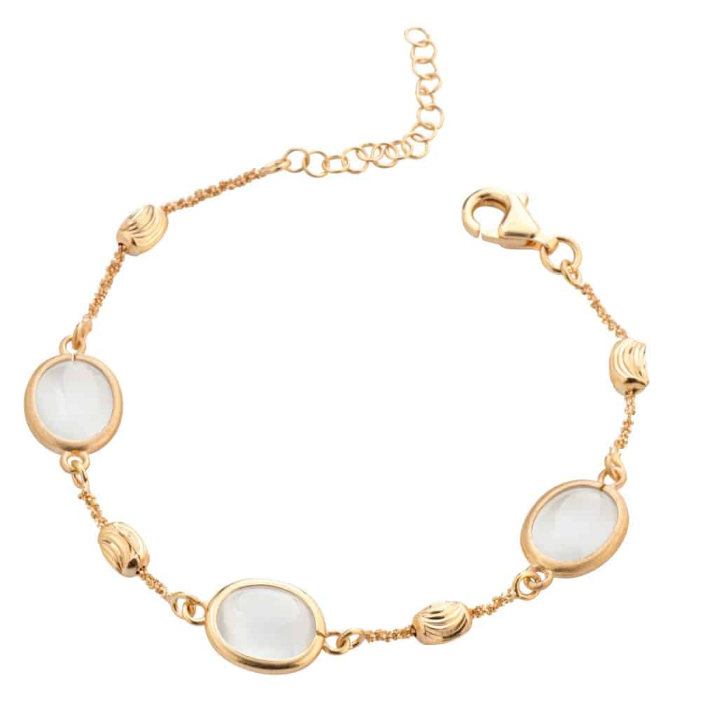 Marcello Pane Γυναικείο Βραχιόλι Από Επιχρυσωμένο Ασήμι BRML038