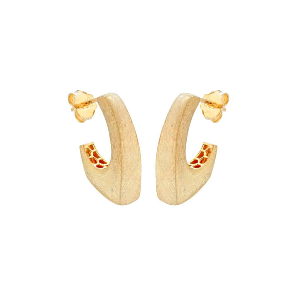 Marcello Pane Γυναικεία Σκουλαρίκια Από Επιχρυσωμένο Ασήμι ORLM027