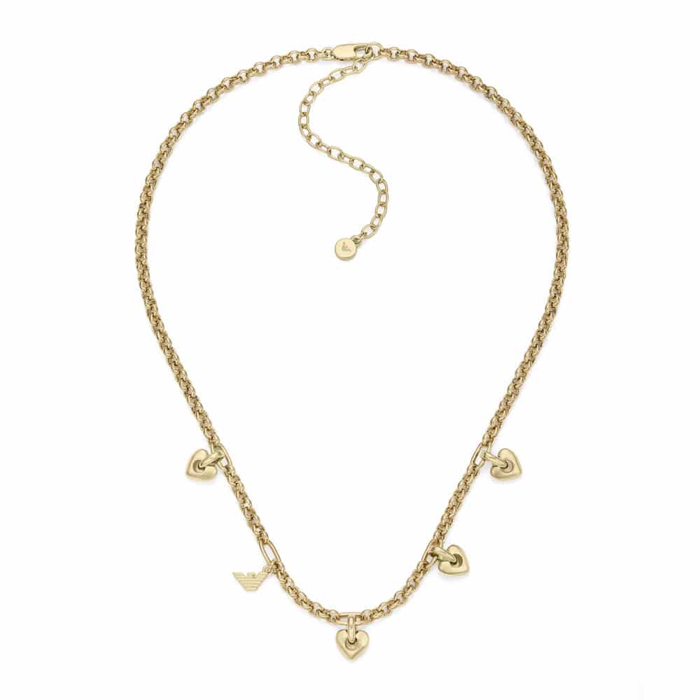 EMPORIO ARMANI Κολιέ από Επιχρυσωμένο Ορείχαλκο EGS3267710