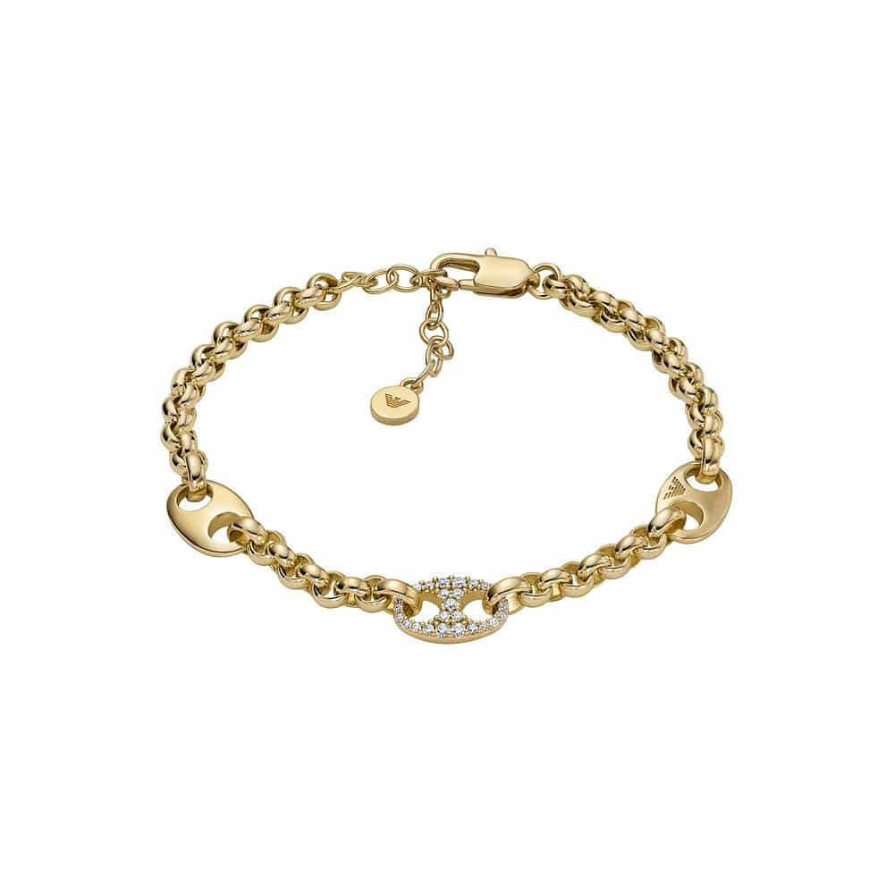 EMPORIO ARMANI Βραχιόλι από Επιχρυσωμένο Ορείχαλκο EGS3270710