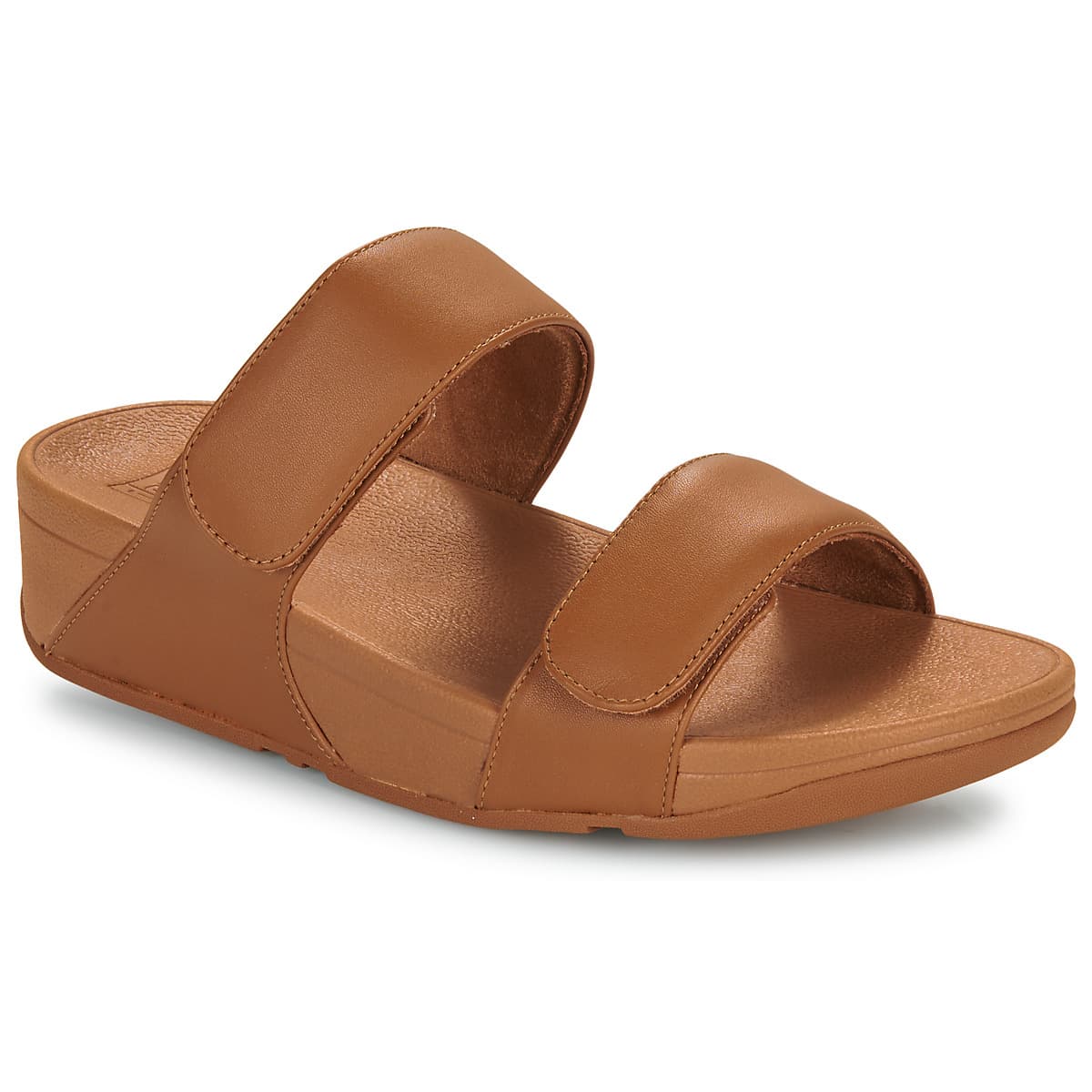 Σανδάλια με πλατφόρμα FitFlop Lulu Adjustable Leather Slides